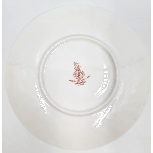 Royal Doulton Arcadia H4802 Cup & Saucer Set Floral Bone China England - Picture 8 of 8